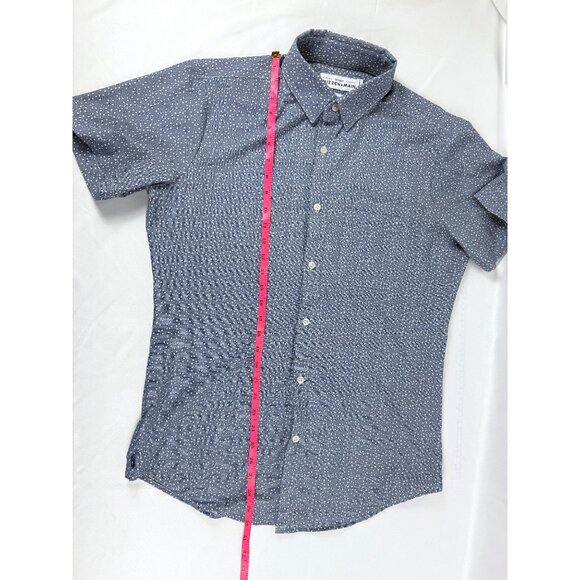 MEN'S MIZZEN + MAIN LEEWARD CLASSIC SHORT SLEEVE DEEP OCEAN FLORAL PRINT M size - Picture 8 of 9